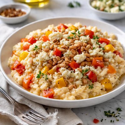 Image of Risotto with Peppers and Gorgonzola