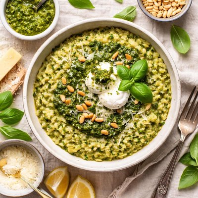 Image of Risotto with Pesto and Mascarpone