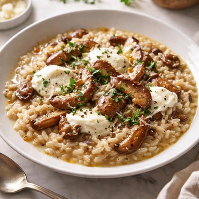 Image of Risotto with Porcini Mushrooms and Mascarpone