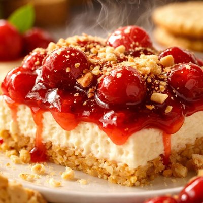 Image of Ritz Cracker Cherry Dessert No Bake
