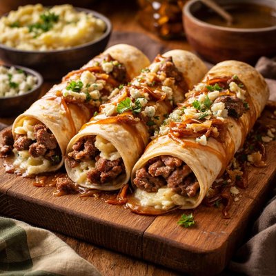 Image of Roast Beef Dinner Enchiladas Lite Bleu