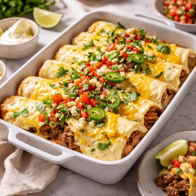 Image of Roast Beef Sour Cream Enchiladas