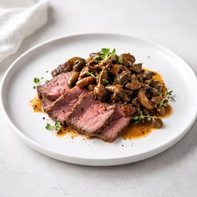 Image of Roast Beef with Mushroom Ragout