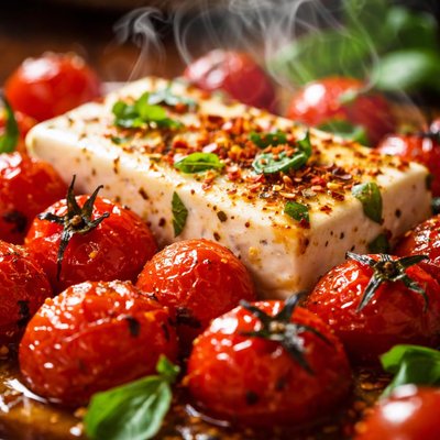 Image of Roast Cherry Tomatoes and Feta