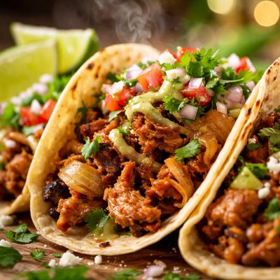 Image of Roast Chicken and Onion Tacos