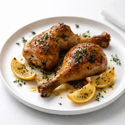 Image of Roast Chicken Legs with Lemon Thyme
