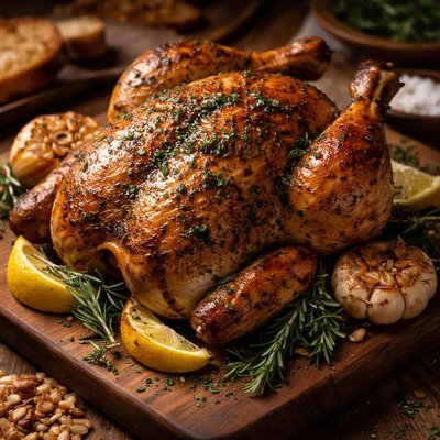 Image of Roast Chicken with Garlic and Herbs