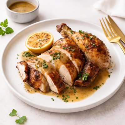 Image of Whole30 Roast Chicken with Gravy