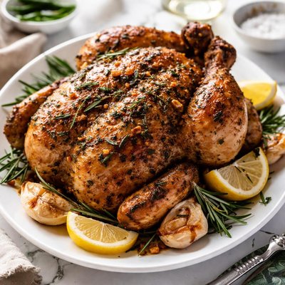 Image of Roast Chicken with Rosemary Garlic Paste