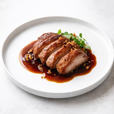 Image of Roast Duck with Port Garlic Sauce