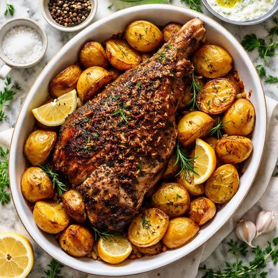 Image of Roast Lamb W Potatoes