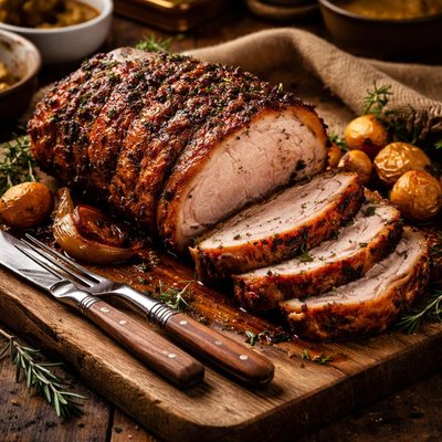 Image of Roast Pork for the Clay Cooker