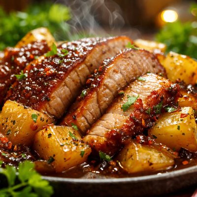 Image of Roast Pork with Pineapple