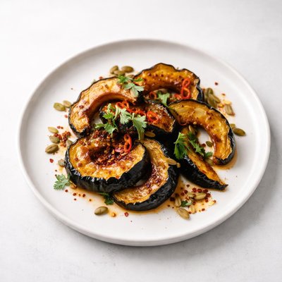 Image of Roasted Acorn Squash with Chile Vinaigrette