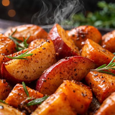 Image of Roasted Apples and Sweet Potatoes