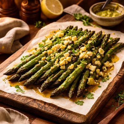Image of Roasted Asparagus Vinaigrette