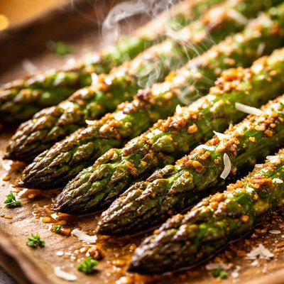 Image of Roasted Asparagus with Browned Butter