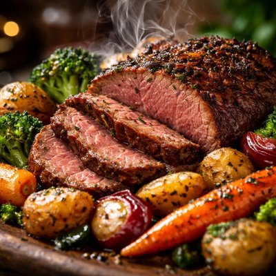 Image of Roasted Beef and Vegetables