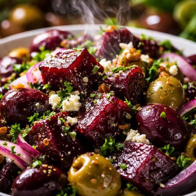 Image of Roasted Beet and Olive Salad