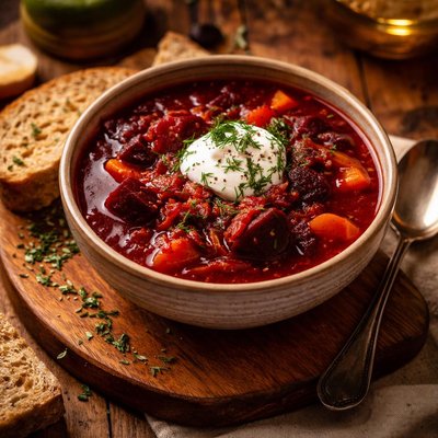 Image of Roasted Beet Borscht Borsch