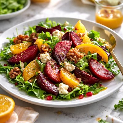 Image of Roasted Beet Salad with Orange Dressing