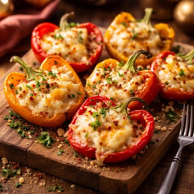 Image of Roasted Bell Peppers and Cheese