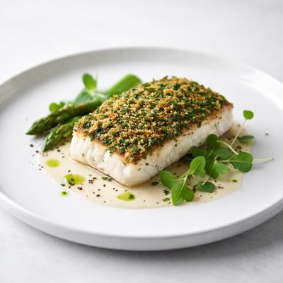 Image of Roasted Blue Eye Cod with Herb Crust