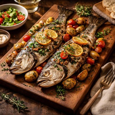 Image of Roasted Bluefish for Two