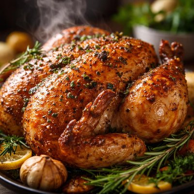 Image of Roasted Brined Chicken