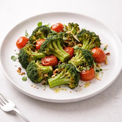 Image of Roasted Broccoli with Cherry Tomatoes