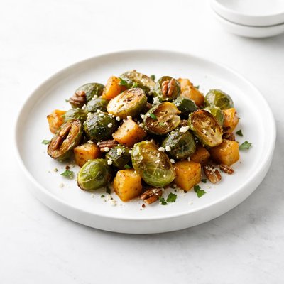 Image of Roasted Brussels Sprouts and Butternut Squash