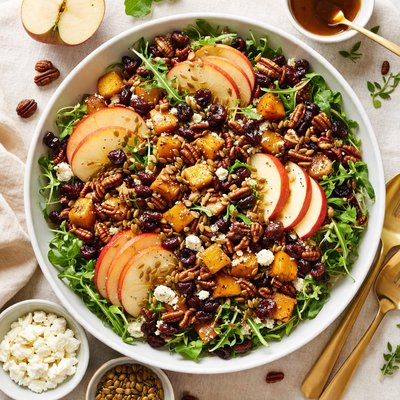 Image of Roasted Butternut Apple Pecan Salad