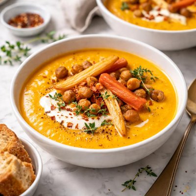 Image of Roasted Carrot and Parsnip Soup