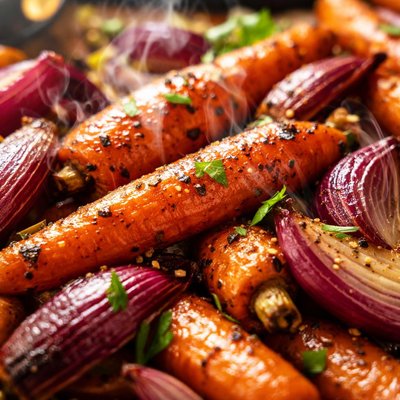 Image of Roasted Carrots and Onions