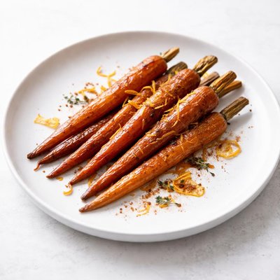 Image of Roasted Carrots with Orange Zest and Cinnamon