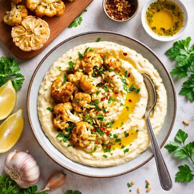 Image of Roasted Cauliflower and Garlic Puree