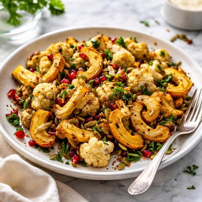 Image of Roasted Cauliflower Delicata Squash