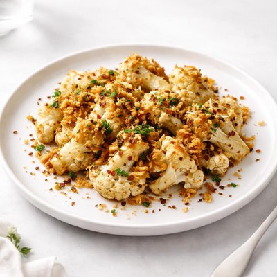 Image of Coliflor Asada con Migas Crujientes