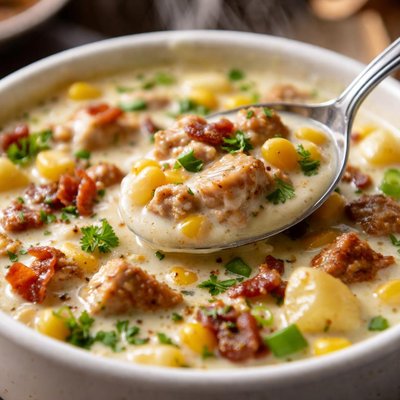 Image of Roasted Chicken and Corn Chowder