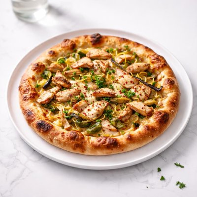 Image of Roasted Chicken and Leek Pizza