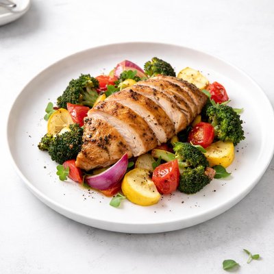 Image of Whole30 Roasted Chicken and Vegetables