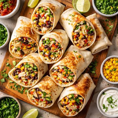 Image of Roasted Chicken Burritos