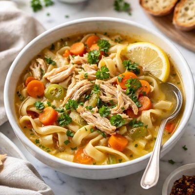 Image of Roasted Chicken Noodle Soup