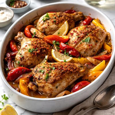 Image of Roasted Chicken with Peppers