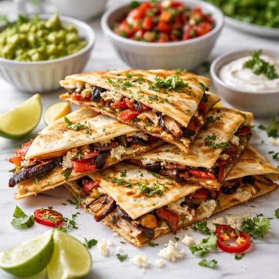 Image of Roasted Chili and Portabello Quesadillas