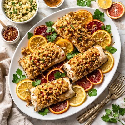 Image of Roasted Citrus Crumbed Cod