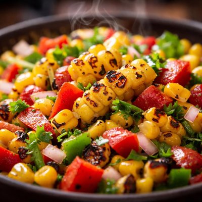 Image of Roasted Corn and Pepper Salad
