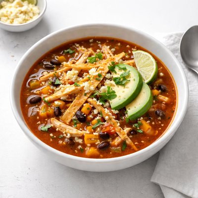 Image of Roasted Corn Chicken Tortilla Soup