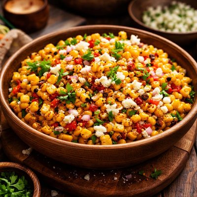 Image of Roasted Corn Salad with Queso Blanco