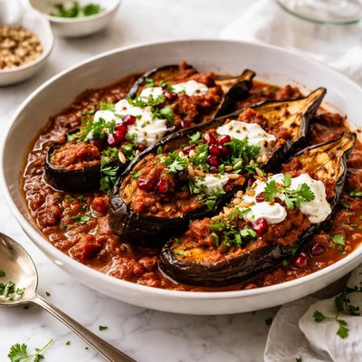 Image of Roasted Eggplant in Smoky Tomato Sauce